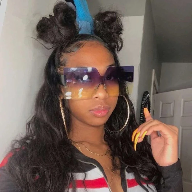 SKYWAY Fashionable Multicolour Women PC Frame Sun Glasses Rimless Square Oversized Sunglasses
SKYWAY Fashionable Multicolour Women PC Frame Sun Glasses Rimless Square Oversized Sunglasses
