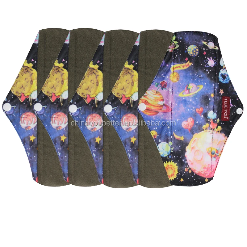 TEBEIYOU Charcoal Bamboo Cloth Pads Washable Reusable Mama Cloth Menstrual Pads, Mix
TEBEIYOU Charcoal Bamboo Cloth Pads Washable Reusable Mama Cloth Menstrual Pads, Mix