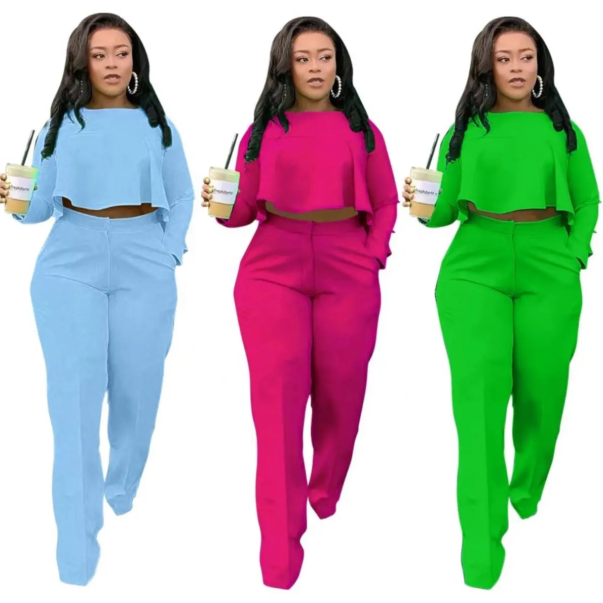 KG3568 Women's Fall Clothing 2022 Sports Bluey Clothes Suits Front Short And Long Back Plus Size Women Two Piece Sets
KG3568 Women's Fall Clothing 2022 Sports Bluey Clothes Suits Front Short And Long Back Plus Size Women Two Piece Sets