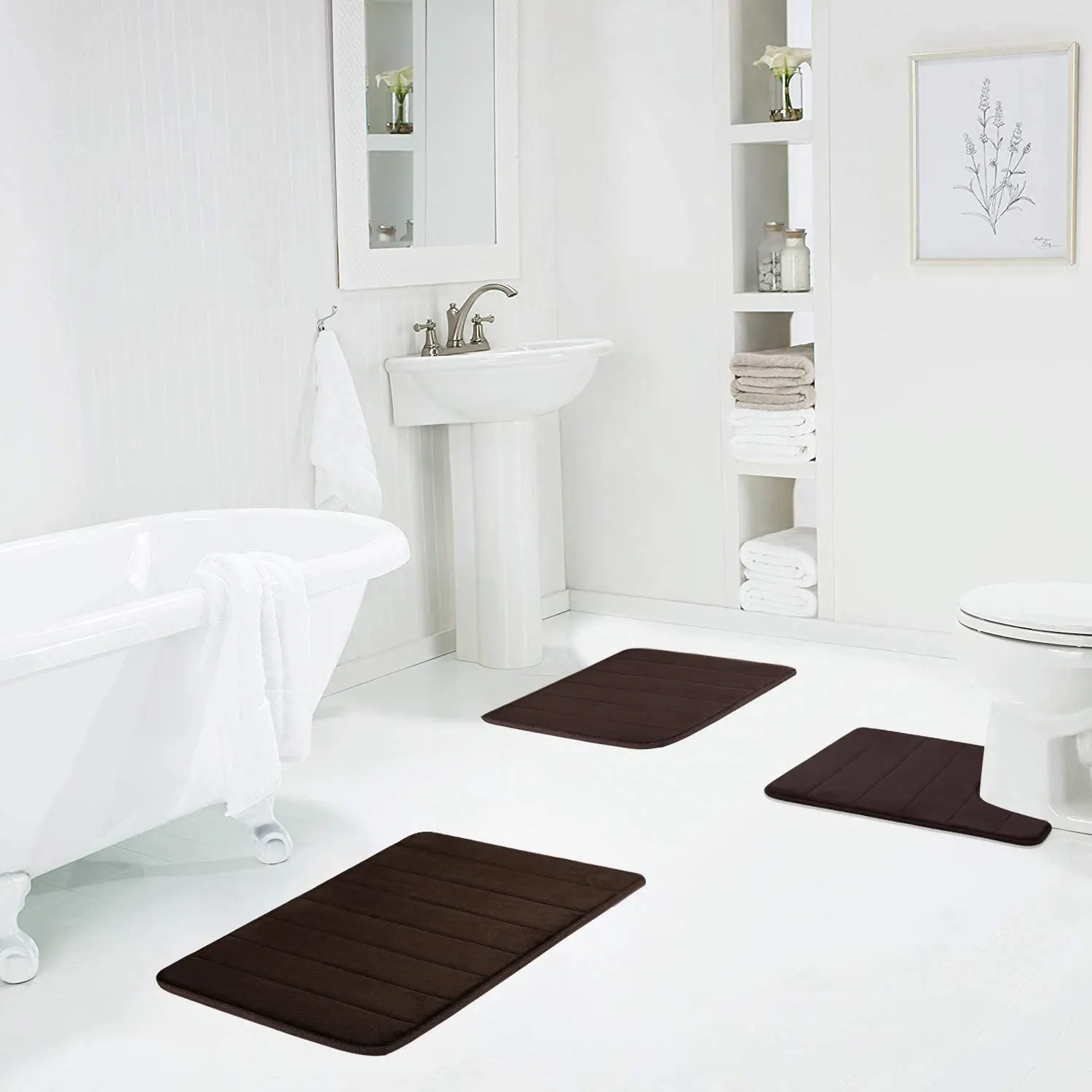 Bathroom mat microfiber non slip 3 piece bathroom rug set memory foam bath mat
Bathroom mat microfiber non slip 3 piece bathroom rug set memory foam bath mat