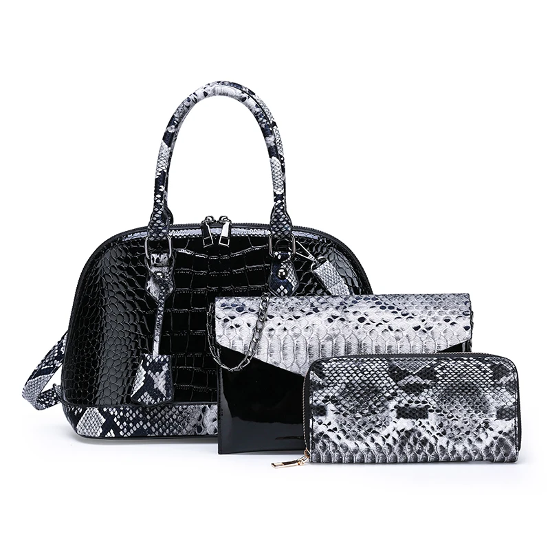 Wholesale luxury 3pcs Luxury Snakeskin Wide Shoulder Strap Designer Shoulder Bag, 4 colors
Wholesale luxury 3pcs Luxury Snakeskin Wide Shoulder Strap Designer Shoulder Bag, 4 colors