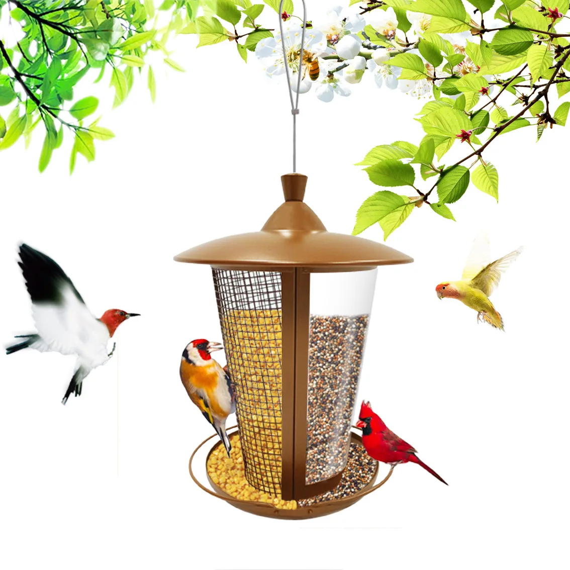 2 In 1 Garden Yard Outdoor Hanging Bird Feeder Retro Metal Hanger Multifunctional Practical Decoration
2 In 1 Garden Yard Outdoor Hanging Bird Feeder Retro Metal Hanger Multifunctional Practical Decoration