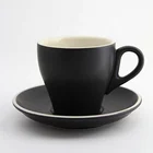 3.5oz Ceramic Porcelain Espresso Coffee Cups And Saucers Sets
