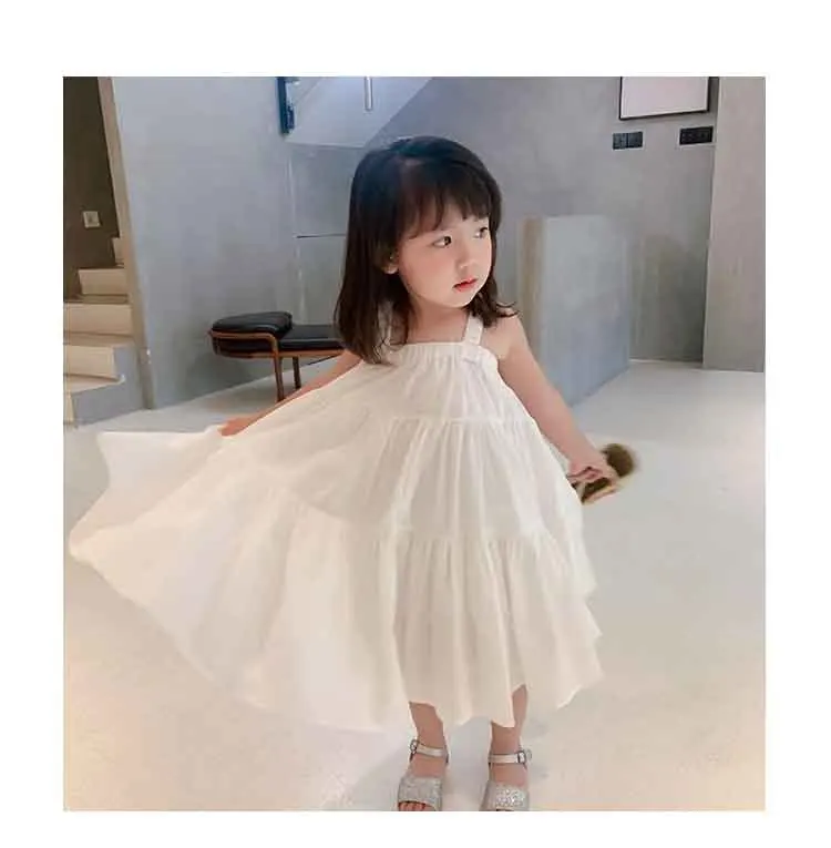 Kids Clothing 2021 New Girls Solid Color Ruffle Sling Skirt Beach Dress Kids Child Summer Dress
Kids Clothing 2021 New Girls Solid Color Ruffle Sling Skirt Beach Dress Kids Child Summer Dress