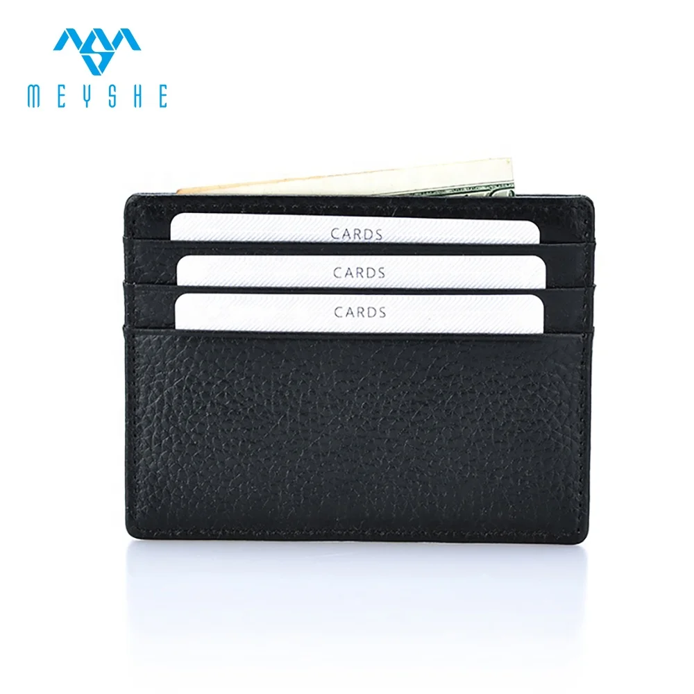 Wholesale factory price genuine leather wallet rfid blocking slim credit card holder, Black
Wholesale factory price genuine leather wallet rfid blocking slim credit card holder, Black