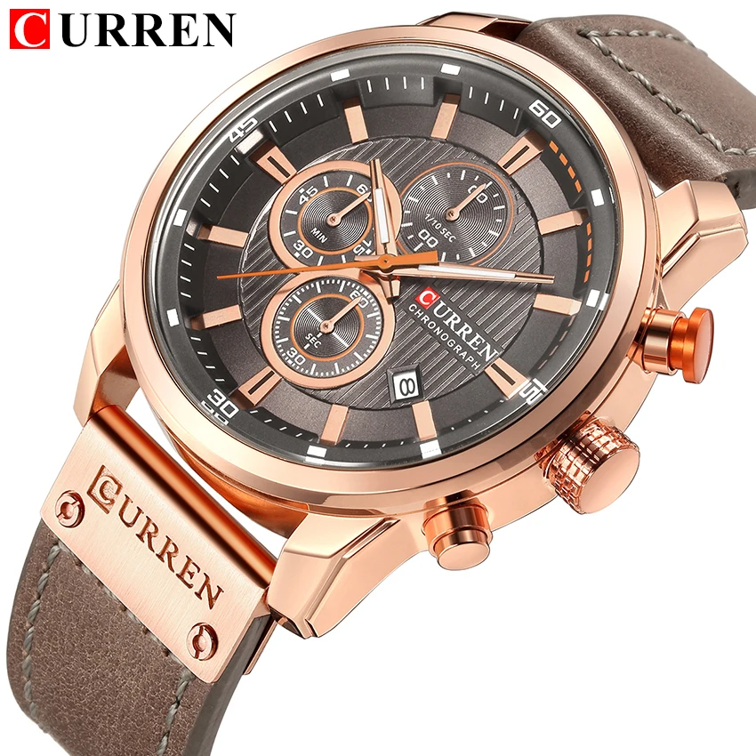 CURREN 8291 Fashion Men Japan Quartz Watch Manufacturer Leather Luminous Wristwatches Sport Watch
CURREN 8291 Fashion Men Japan Quartz Watch Manufacturer Leather Luminous Wristwatches Sport Watch