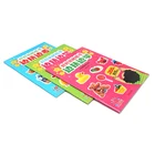 Can be custom children saddle stitch book vegetables sticker book printing