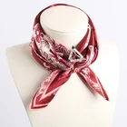 Wholesale 2019 latest digital printed female silk scarf