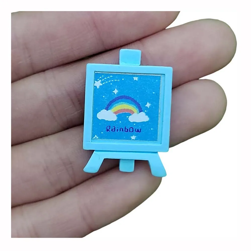 

Cute Resin Small Drawing Board Flatback Cabochon DIY For Scrapbooking Jewelry Dollhouse Toy Accessories Decor