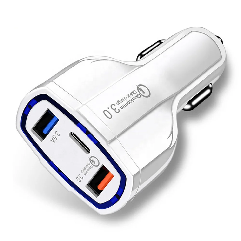 Amazon best selling 2020 PD car charger 2 port USB 1 Type-C port PD fast car charger adapter for 5V 3.5A iPhone 11 quick charge
Amazon best selling 2020 PD car charger 2 port USB 1 Type-C port PD fast car charger adapter for 5V 3.5A iPhone 11 quick charge