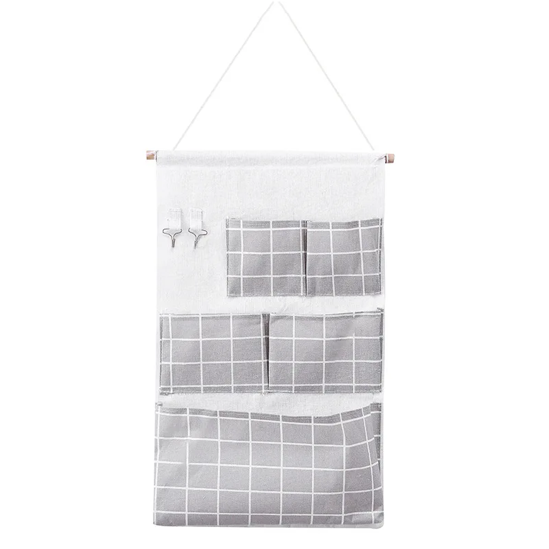 Multi-layer three-dimensional five-pocket bedroom cloth hanging bag wall-mounted storage storage bag
Multi-layer three-dimensional five-pocket bedroom cloth hanging bag wall-mounted storage storage bag