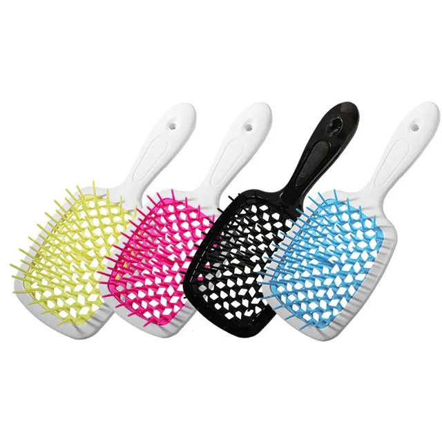 Customized Small Paddle Square Black Salon Vent Feature Plastic Handle Magic Hair Brush
Customized Small Paddle Square Black Salon Vent Feature Plastic Handle Magic Hair Brush