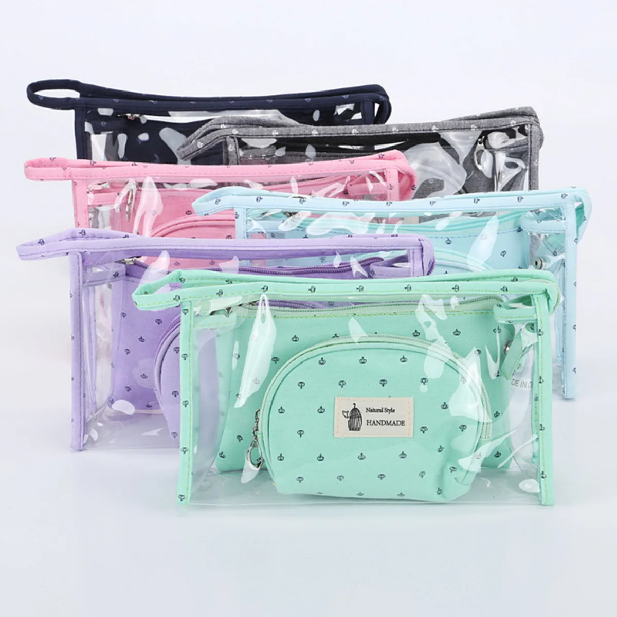custom travel pouch cosmetic bag clear pvc 3 pack makeup bags for travelling, Custom color
custom travel pouch cosmetic bag clear pvc 3 pack makeup bags for travelling, Custom color