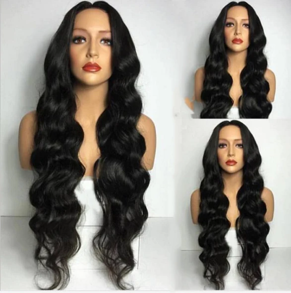 Hot sale Private Label Long Black Synthetic Hair Wigs Pre-plucked Full Lace Wigs Virgin Hair Wigs For Black Women
Hot sale Private Label Long Black Synthetic Hair Wigs Pre-plucked Full Lace Wigs Virgin Hair Wigs For Black Women