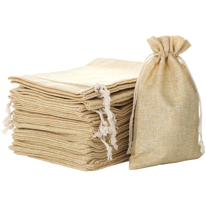 Wholesale portable reusable eco friendly small hemp nature jute burlap drawstring gift bag, Natural
Wholesale portable reusable eco friendly small hemp nature jute burlap drawstring gift bag, Natural
