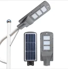 Motion Sensor With Pole Intergrated 20W 40W 60W All In One Outdoor Solar Power LED Street Light Price