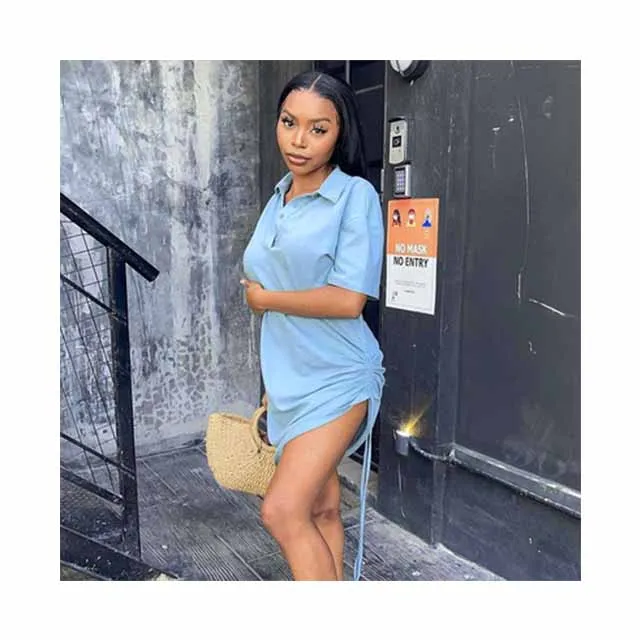 2021 Hot Custom Womens Fashion Shirt Dresses Summer Cotton Clothes Knit Mini Bodycon Ladies Dress
2021 Hot Custom Womens Fashion Shirt Dresses Summer Cotton Clothes Knit Mini Bodycon Ladies Dress