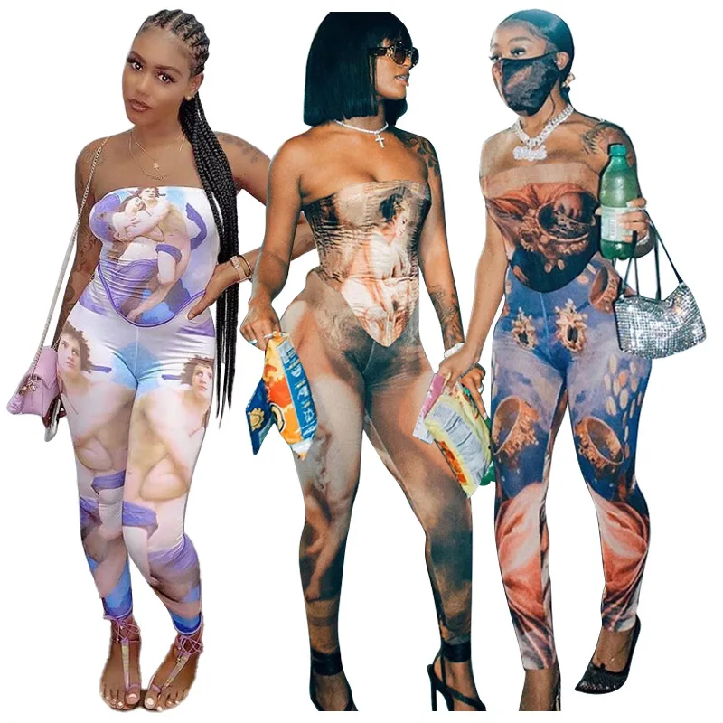 one shoulder fashion printed jumpsuit women 2021 summer sexy rompers one piece body suits
one shoulder fashion printed jumpsuit women 2021 summer sexy rompers one piece body suits