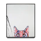 High Quality Decorative Modern Wall Art Animal Handmade Oil Painting with Metal Frame