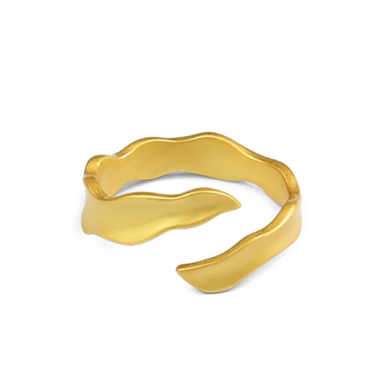 New Arrival Simple Waving Ring Japanese Style Gold Platinum Plated Wave Shaped Open Finger Rings
New Arrival Simple Waving Ring Japanese Style Gold Platinum Plated Wave Shaped Open Finger Rings