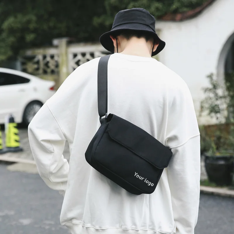 Low MOQ Custom Sport Fashion Style messenger Crossbody Bag Men custom shoulder bag, Black
Low MOQ Custom Sport Fashion Style messenger Crossbody Bag Men custom shoulder bag, Black