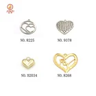 Handbag metal fittings, heart shape decoration accessories for leather bags