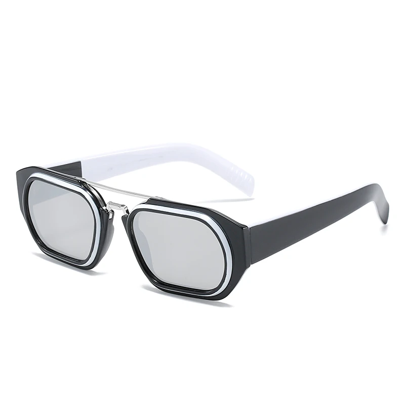 2021 New fashion double beams punk style transparent frame sunglasses 11361
2021 New fashion double beams punk style transparent frame sunglasses 11361