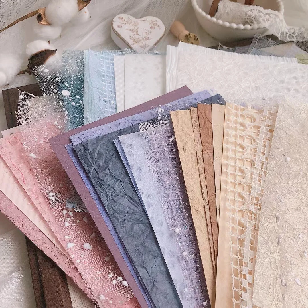 10pcs/pack Background paper DIY handtent mesh mixed material pack Creative children's handmade collage decorative material paper
10pcs/pack Background paper DIY handtent mesh mixed material pack Creative children's handmade collage decorative material paper