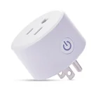 US EU UK 2 Pin Support Custom APP Alexa Electric Industrial Smart Home WiFi Power Plug Socket Adapter Smart Plug EU