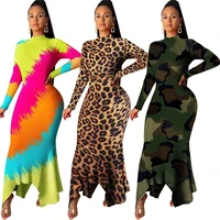 A91206 Wholesale 2019 fashion sexy long sleeve dress lady full length bodycon O neck leopard camouflage dress for night club
A91206 Wholesale 2019 fashion sexy long sleeve dress lady full length bodycon O neck leopard camouflage dress for night club