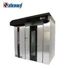 commercial store OEM bakery machine gasoline gas hook lifting 30 tray rack rotary oven
