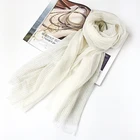 200s high quality water soluble fashion pleated scarf ladies scarf