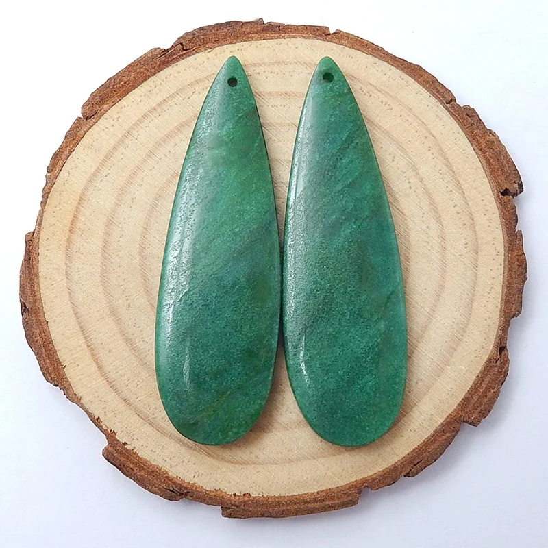 Natural Gemstone Jewelry Classic Carving Design African Jade Green Gem Teardrop Earring 52x16x5mm 13.1g
Natural Gemstone Jewelry Classic Carving Design African Jade Green Gem Teardrop Earring 52x16x5mm 13.1g