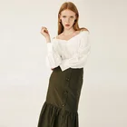 White blouses formal 100%cotton brand women shirt casual womens shirt