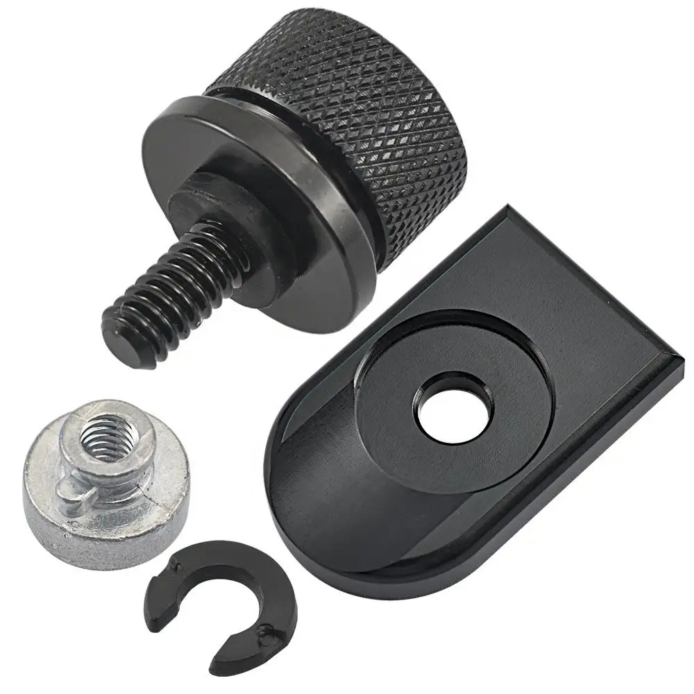 Motorcycle Rear Fender Seat Bolt Seat Screw Nut Kit Mount Knob Cover Nut Fit for Harley Motorbikes '96-'19