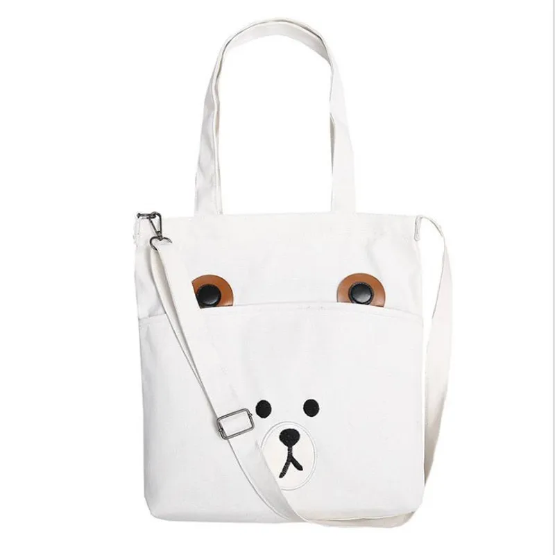 Lovely Embroider Design Single-Shoulder Bag Cartoon Cloth Shopping White Canvas Tote Bag
Lovely Embroider Design Single-Shoulder Bag Cartoon Cloth Shopping White Canvas Tote Bag