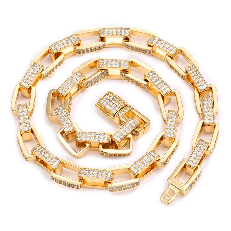 European and American hot selling high-end box inner chain square chain chain copper micro-inlaid zircon hip-hop necklace, Picture shows
European and American hot selling high-end box inner chain square chain chain copper micro-inlaid zircon hip-hop necklace, Picture shows