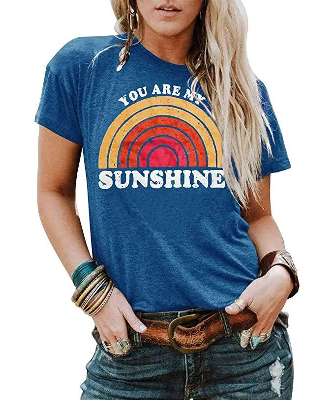 2020 New arrivals women o neck Letter floral print Short sleeve Loose cotton ladies t shirts
2020 New arrivals women o neck Letter floral print Short sleeve Loose cotton ladies t shirts