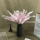 2019 Hot-selling Plastic Artificial Eucalyptus Leaves For Wedding Festival Home Decoration Light Pink Color