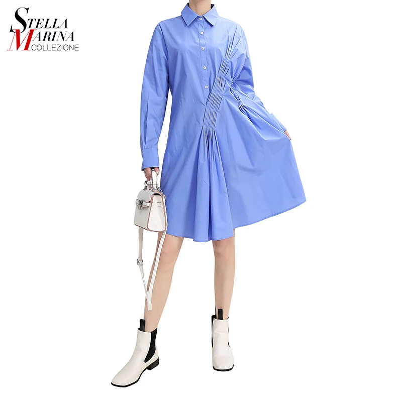 2019 Spring New Style Women Apparel Plain Blue Midi Casual Shirt Dress Long Sleeve Wholesale 2019 Latest Stylish, Black;blue
2019 Spring New Style Women Apparel Plain Blue Midi Casual Shirt Dress Long Sleeve Wholesale 2019 Latest Stylish, Black;blue