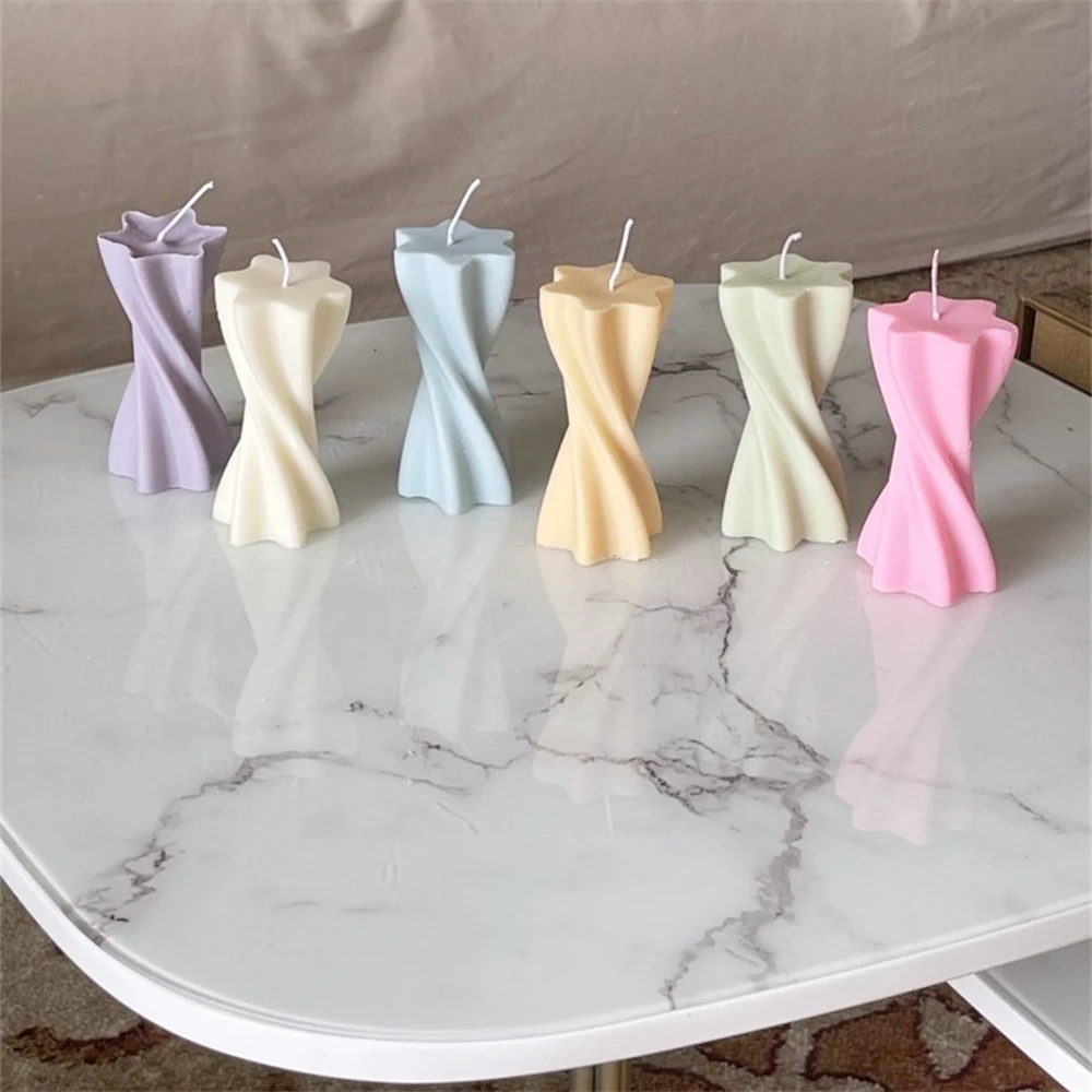 DIY Pillar Spiral Vela Jane silicone candle Moulds Home Decor Twist Molds for Handmade Dinner candle making
DIY Pillar Spiral Vela Jane silicone candle Moulds Home Decor Twist Molds for Handmade Dinner candle making