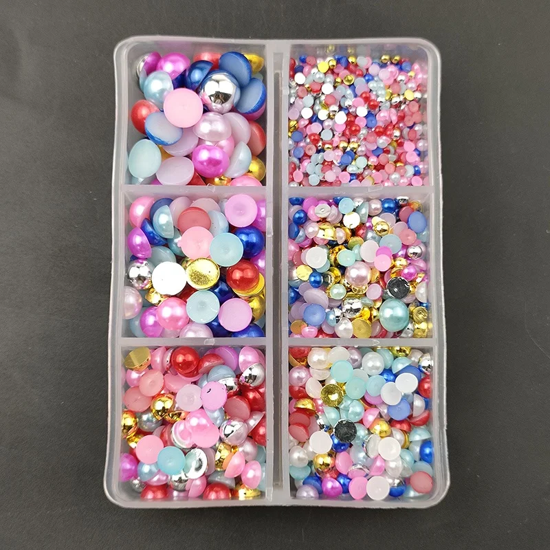 Wholesale ABS Craft Pearl AB Color 1.5-16mm plastic flat back abs Half Round pearls bead For Craft
Wholesale ABS Craft Pearl AB Color 1.5-16mm plastic flat back abs Half Round pearls bead For Craft