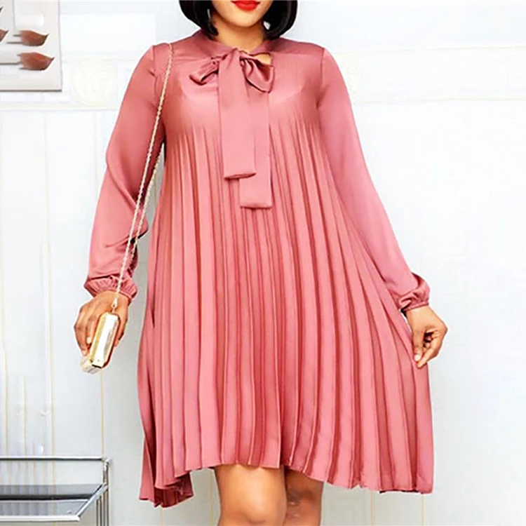 2022 Women Fashion Summer Fall Bowtie Long Lantern Sleeves Vestidos African Plus Size Chiffon Dress Women Long Pleated Dress, Printed
2022 Women Fashion Summer Fall Bowtie Long Lantern Sleeves Vestidos African Plus Size Chiffon Dress Women Long Pleated Dress, Printed
