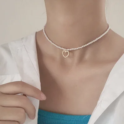 Sweet Jewelry Bracelet Simple Design Small Simulated Pearls Bracelet With Delicate Heart Pendant Necklace Women Jewelry Gifts
Sweet Jewelry Bracelet Simple Design Small Simulated Pearls Bracelet With Delicate Heart Pendant Necklace Women Jewelry Gifts