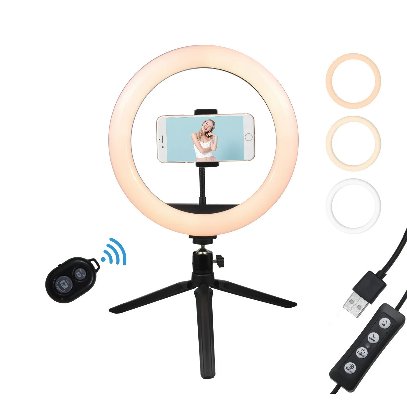 Hot Selling Free Sample Portable 10inch 26cm Table Ring Light High Focus LED Light, As photo
Hot Selling Free Sample Portable 10inch 26cm Table Ring Light High Focus LED Light, As photo