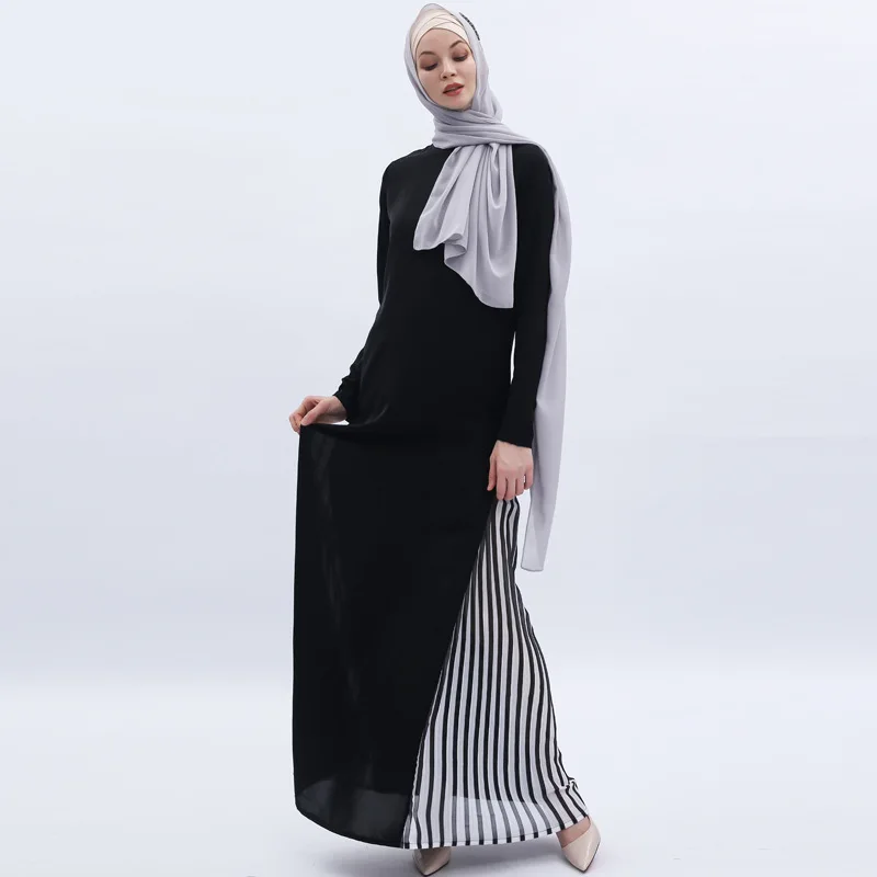 NEW Middle East plus size Crushed white black abaya Muslim women's long dress round collar full length abaya
NEW Middle East plus size Crushed white black abaya Muslim women's long dress round collar full length abaya
