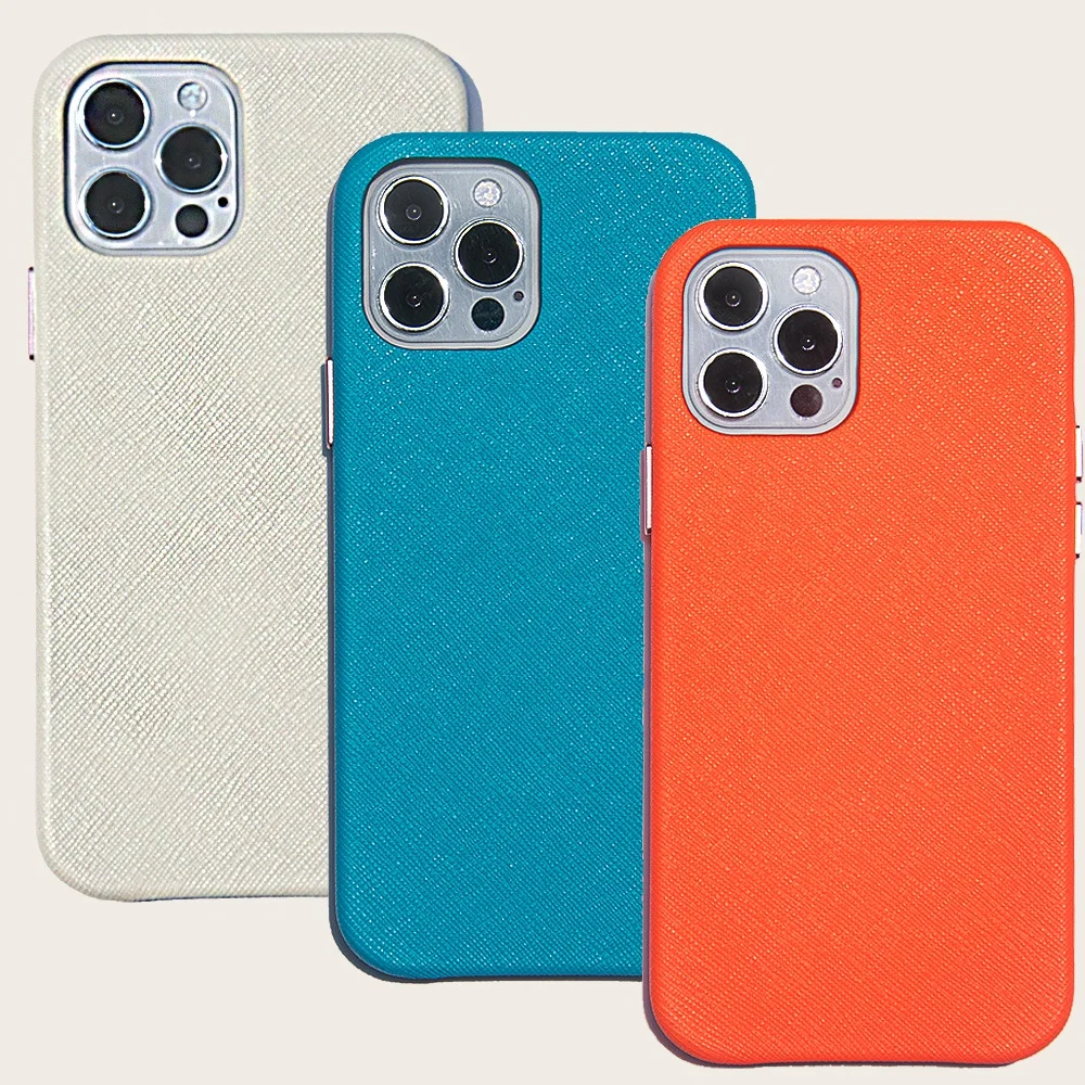 Leather case for apple luxury mobile phone real saffiano leather phone case for iphone 13 phone case, Avilable for many colors
Leather case for apple luxury mobile phone real saffiano leather phone case for iphone 13 phone case, Avilable for many colors