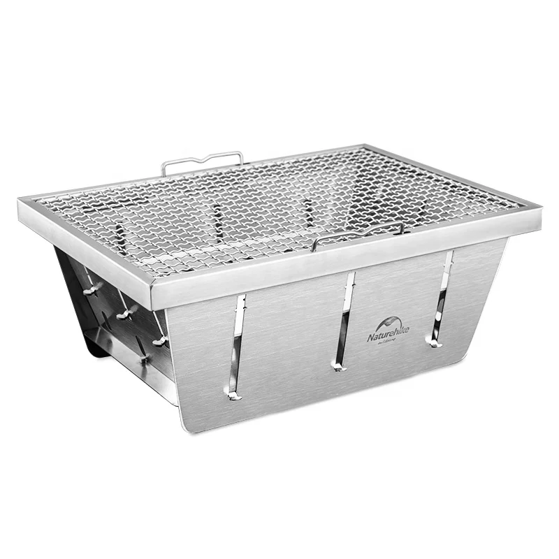Naturehike outdoor camping Picnic folding Stainless steel charcoal barbecue grill with basket
Naturehike outdoor camping Picnic folding Stainless steel charcoal barbecue grill with basket