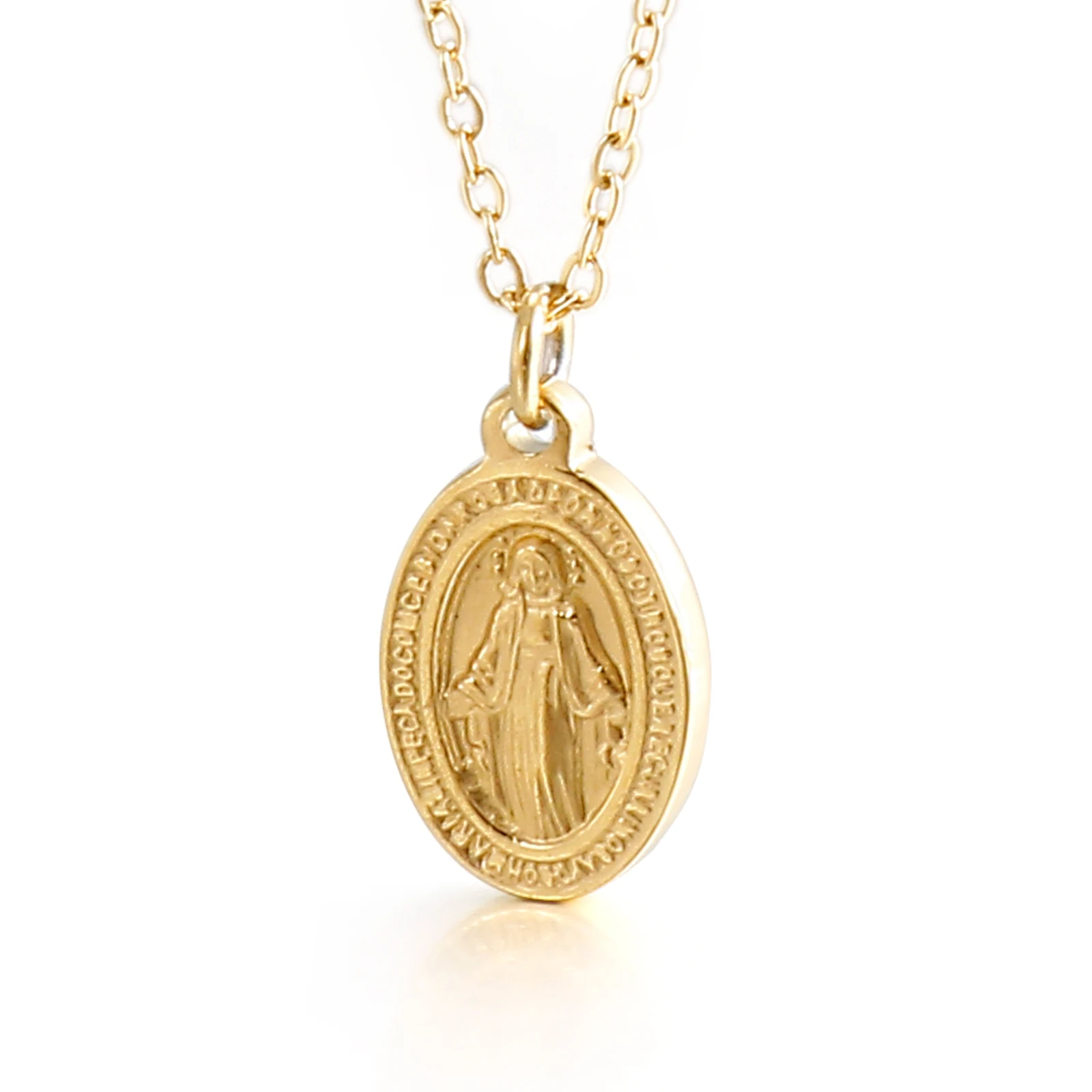 Fashion Holy Mother Pendant Stainless Steel Necklace Link Chain Women Necklace, Other
Fashion Holy Mother Pendant Stainless Steel Necklace Link Chain Women Necklace, Other