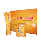 RTS 20ft curved tension fabric backdrop stand custom trade show booth pop up display design 10x10 for exhibition booth